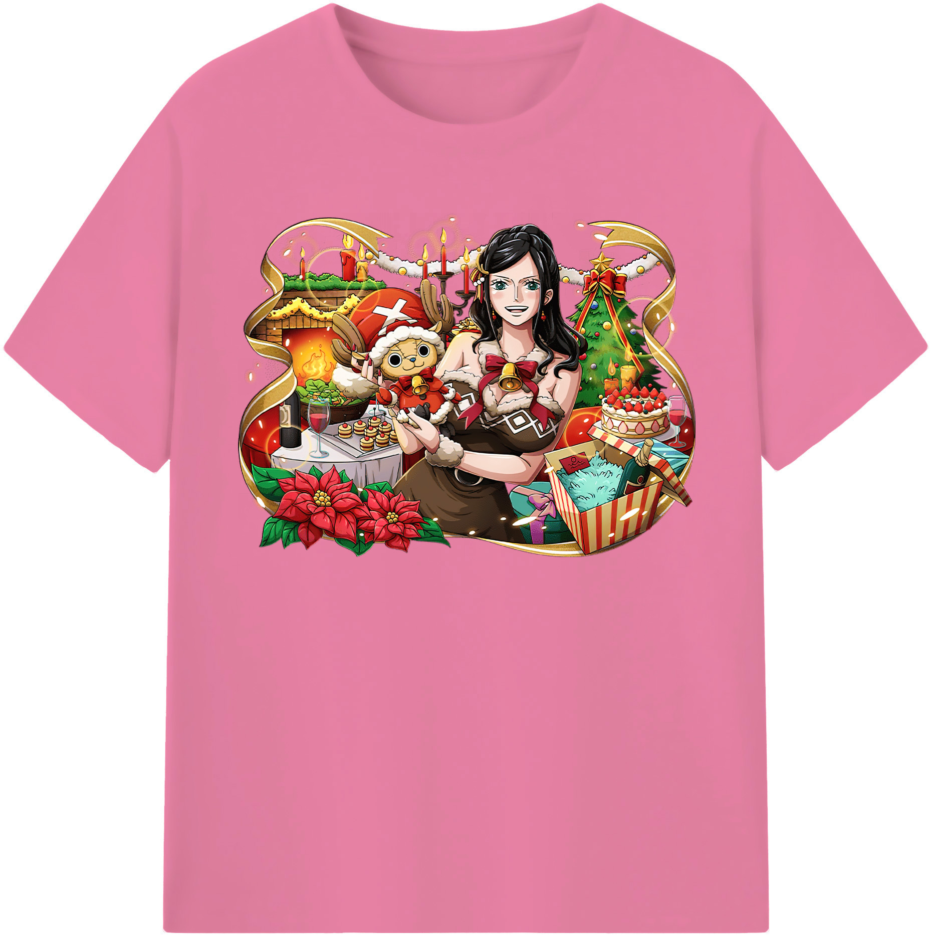 ワンピース ニコ・ロビン ONE PIECE Nico Robin 綿100％半袖Tシャツ（フロントプリント）